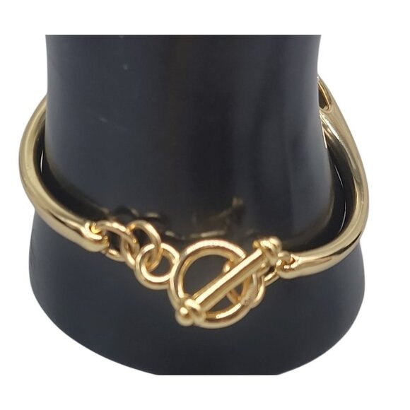 Roberto RFM L infinito Bracelet Bikini Line Gold Tone Metal Link Size 6.5" - Picture 12 of 12